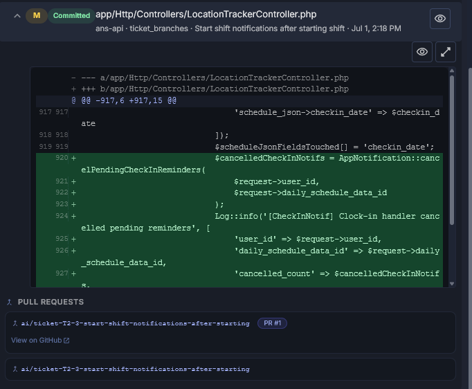 Code diff