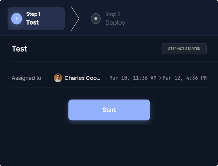 Engineer ticket execution interface